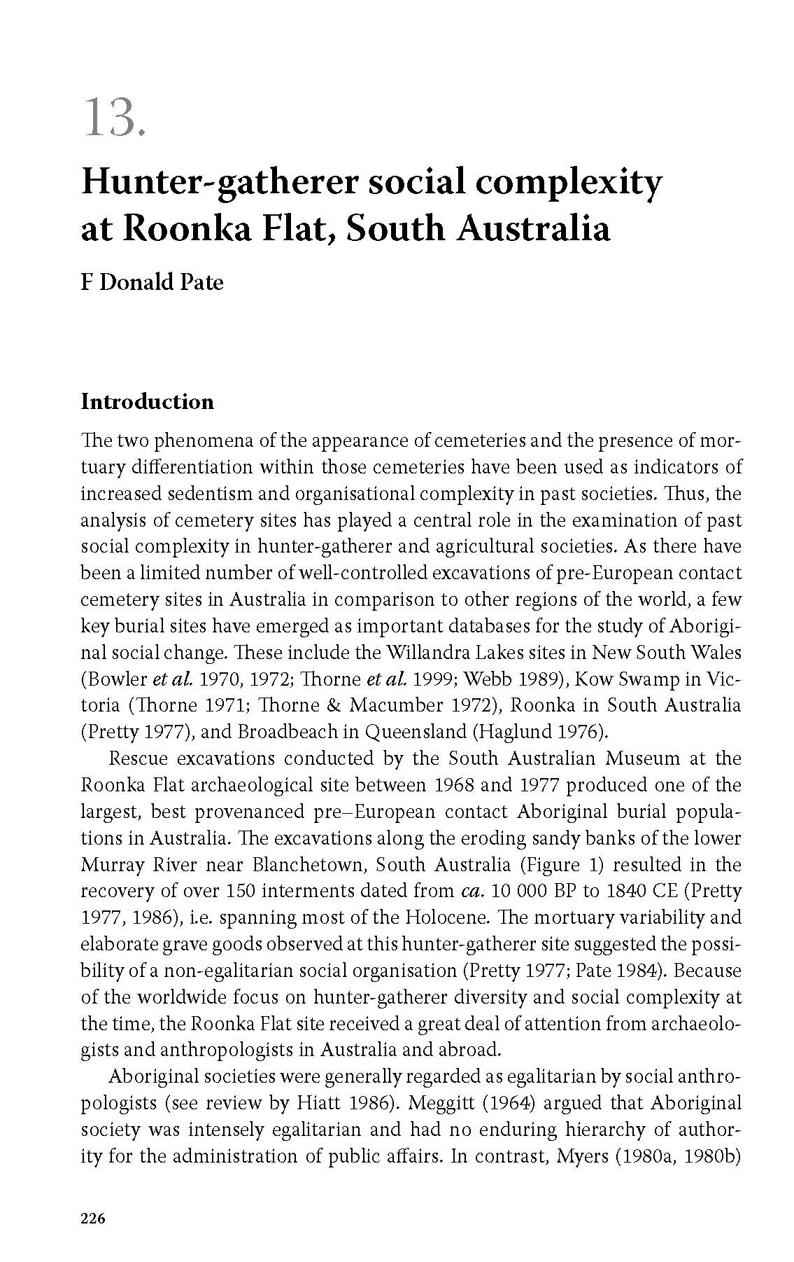 The Social Archaeology of Australian Indigenous Societies -