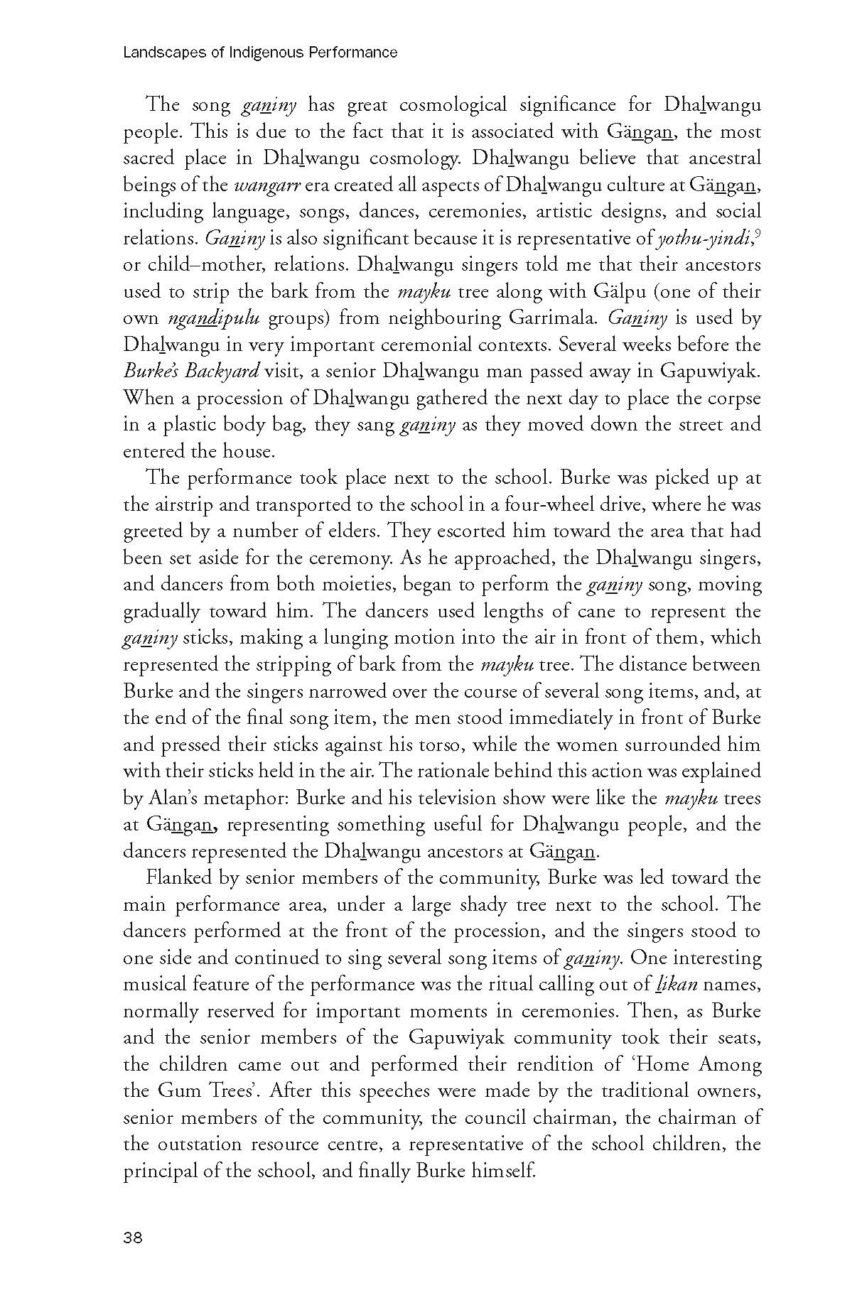 Landscapes of Indigenous Performance -