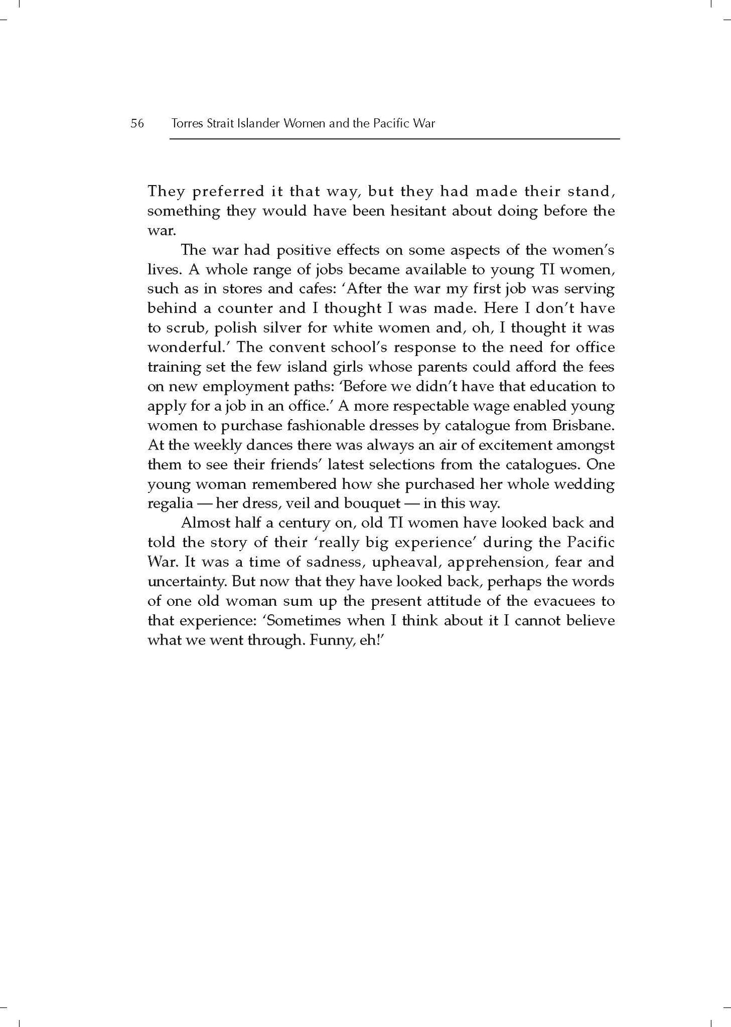 Torres Strait Islander Women and the Pacific War -