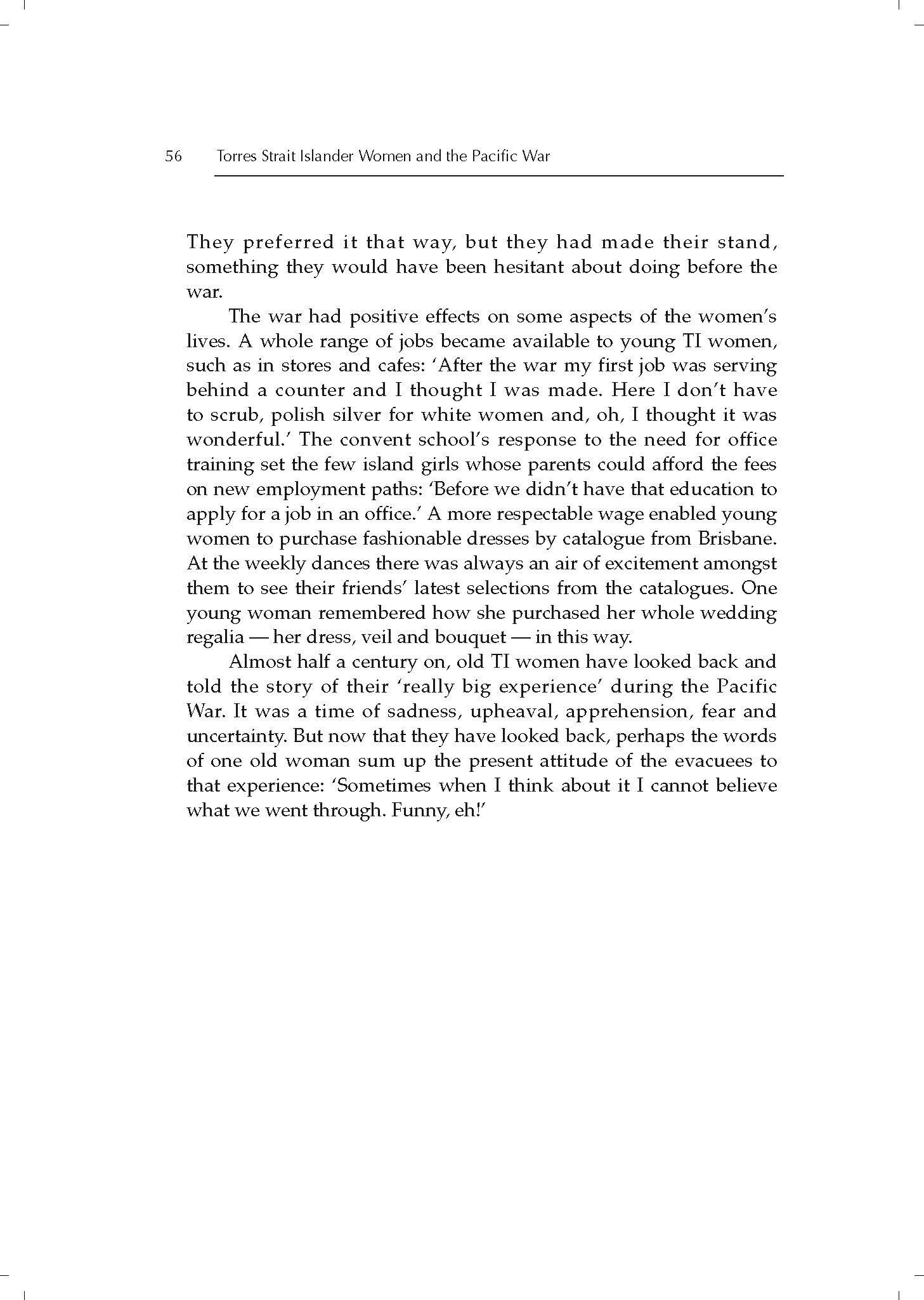 Torres Strait Islander Women and the Pacific War -