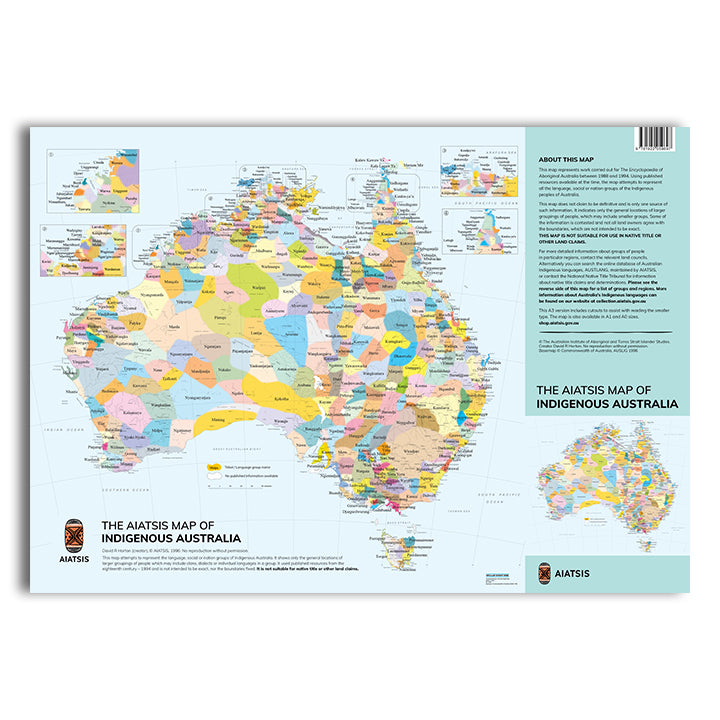 The AIATSIS Map of Indigenous Australia - A3 (Small) / Folded