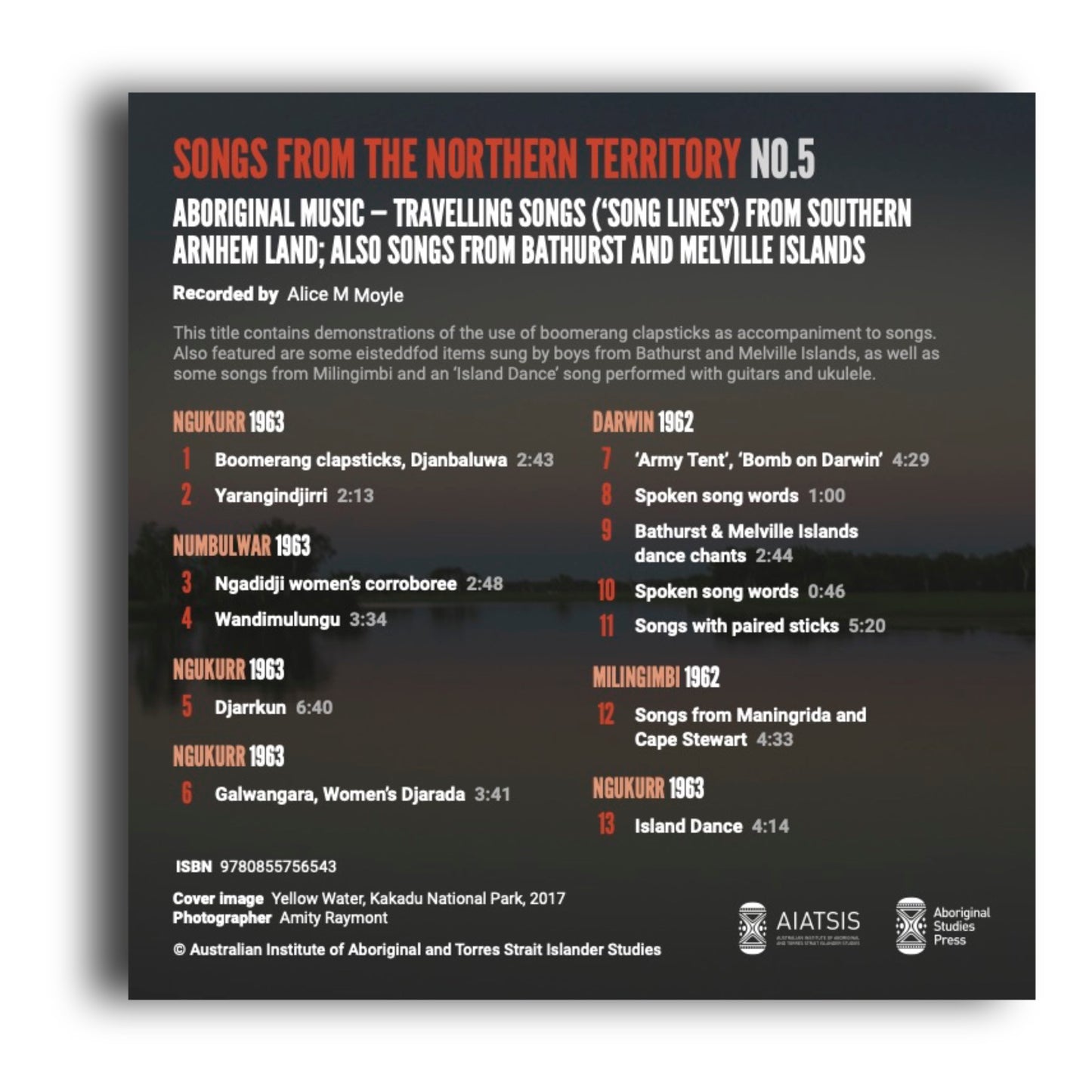 Songs from the Northern Territory No.5 -