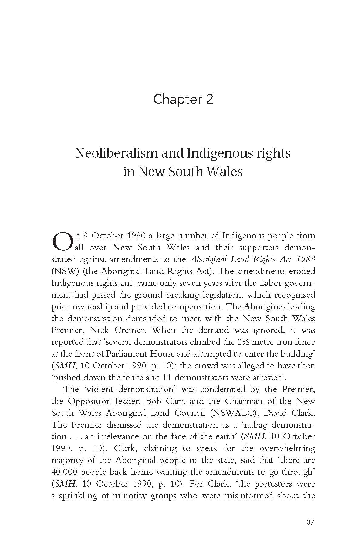 Protest Land Rights and Riots -