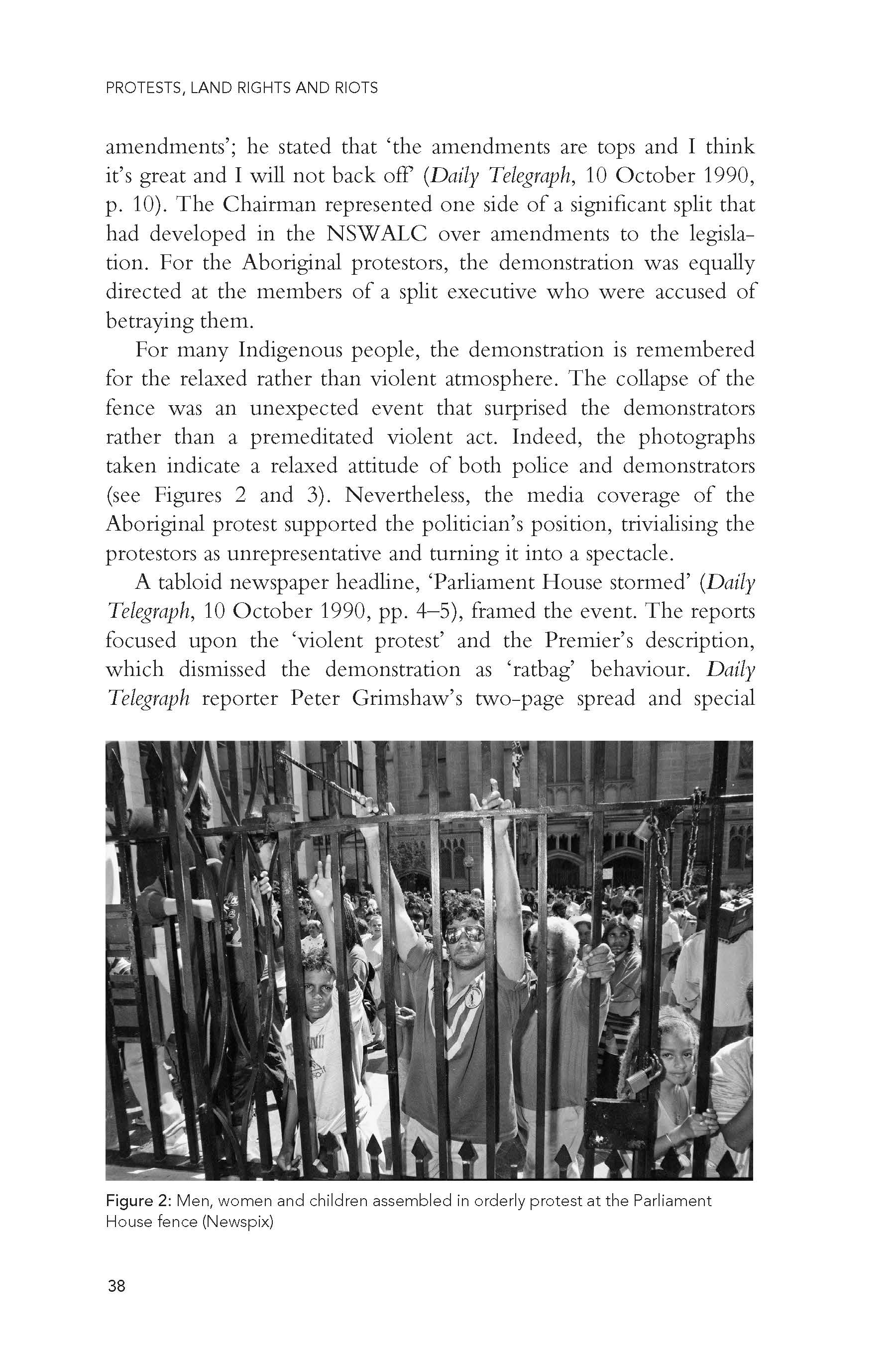 Protest Land Rights and Riots -
