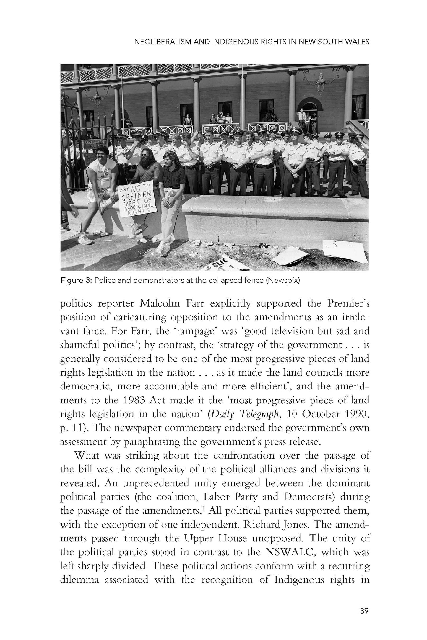 Protest Land Rights and Riots -