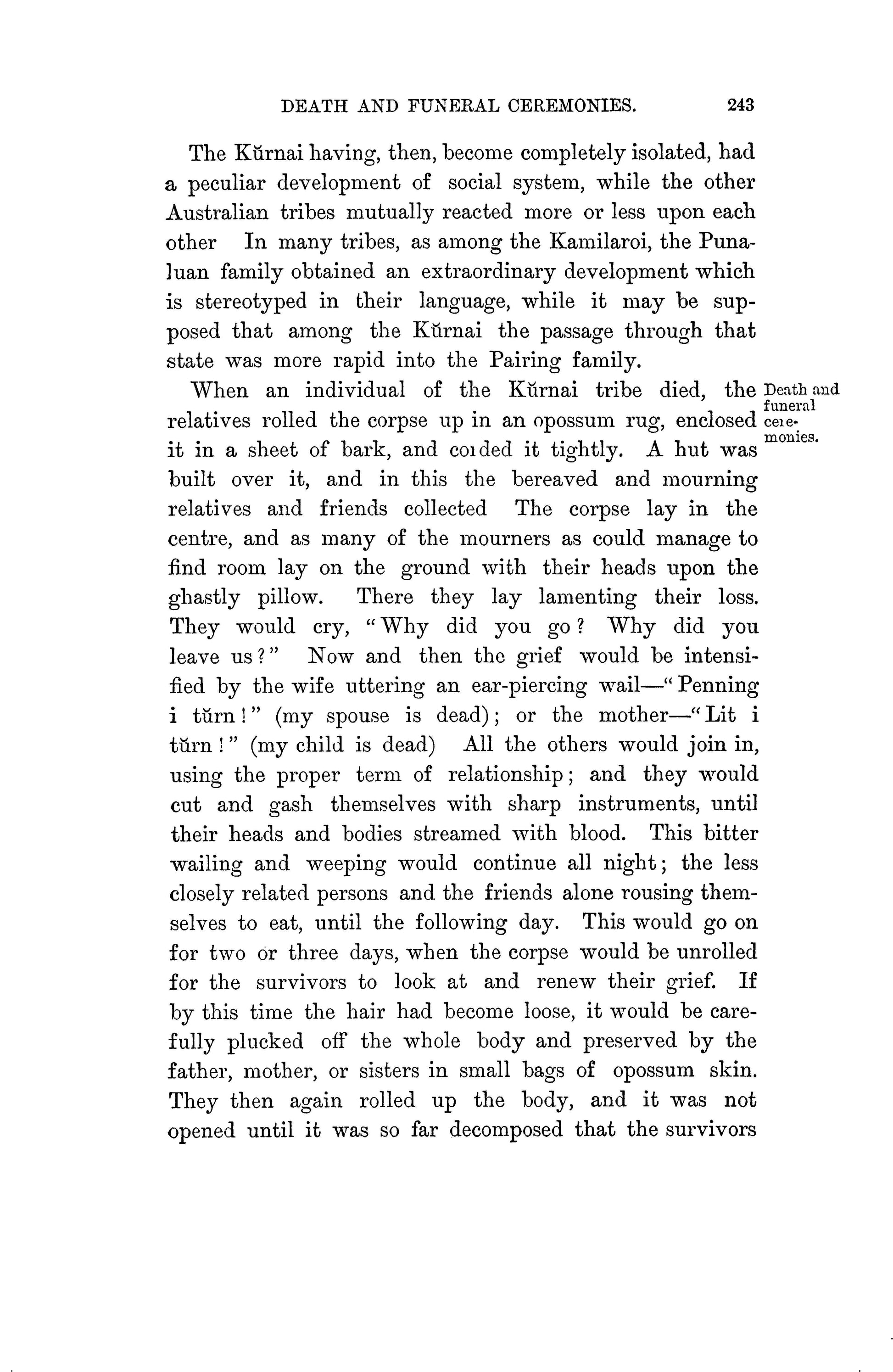 Kamilaroi and Kurnai -