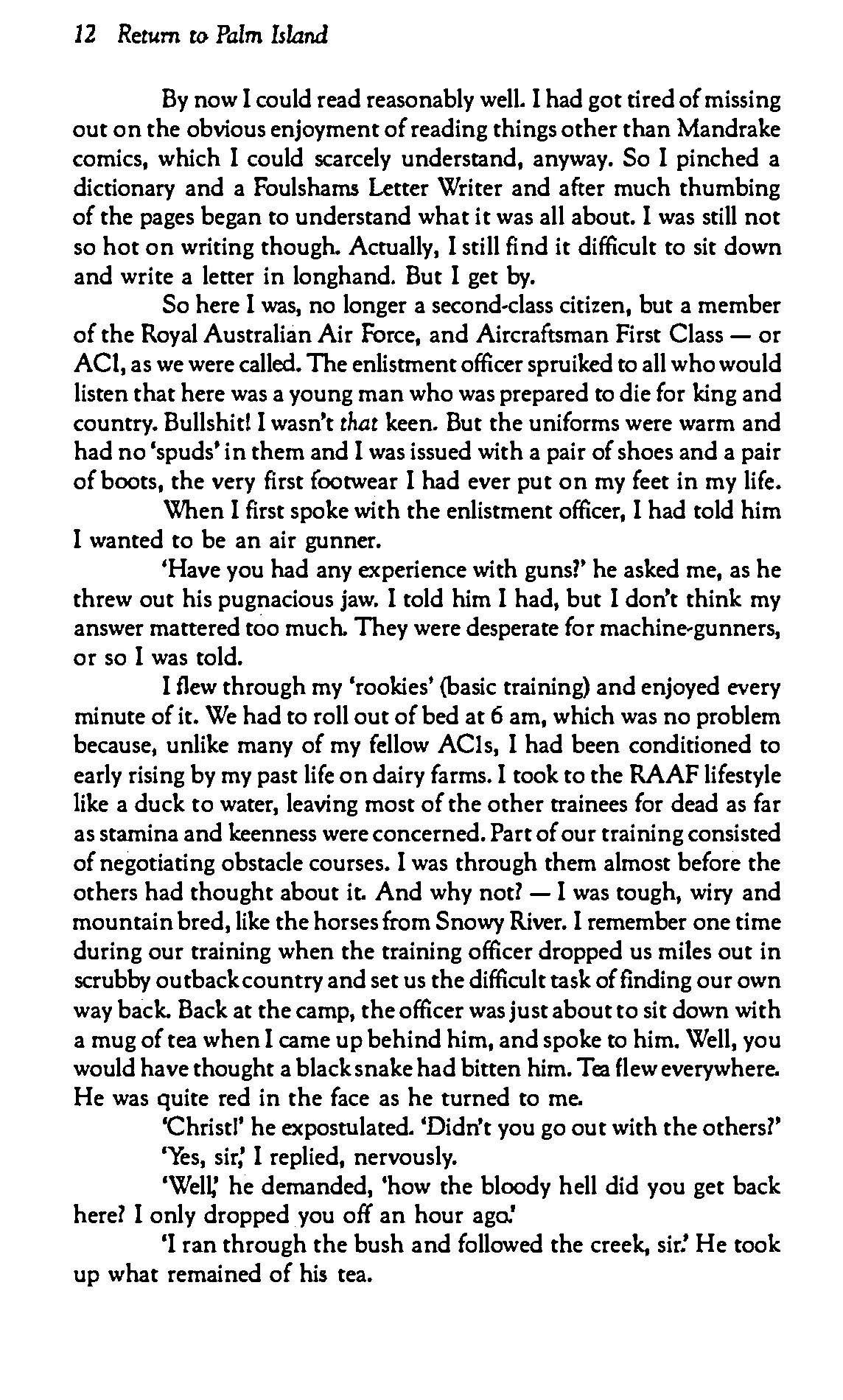 Return to Palm Island -