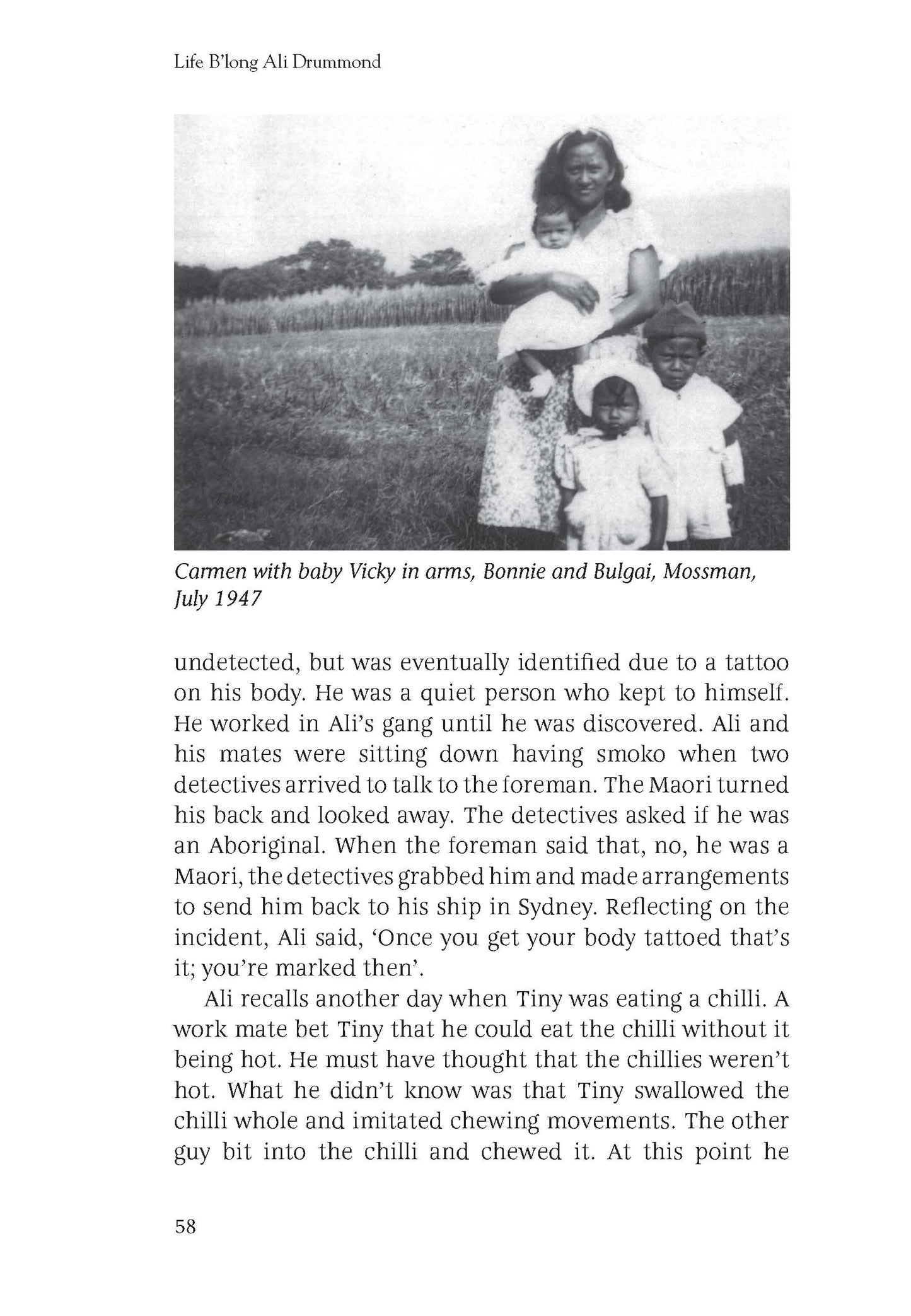 Life B'Long Ali Drummond -