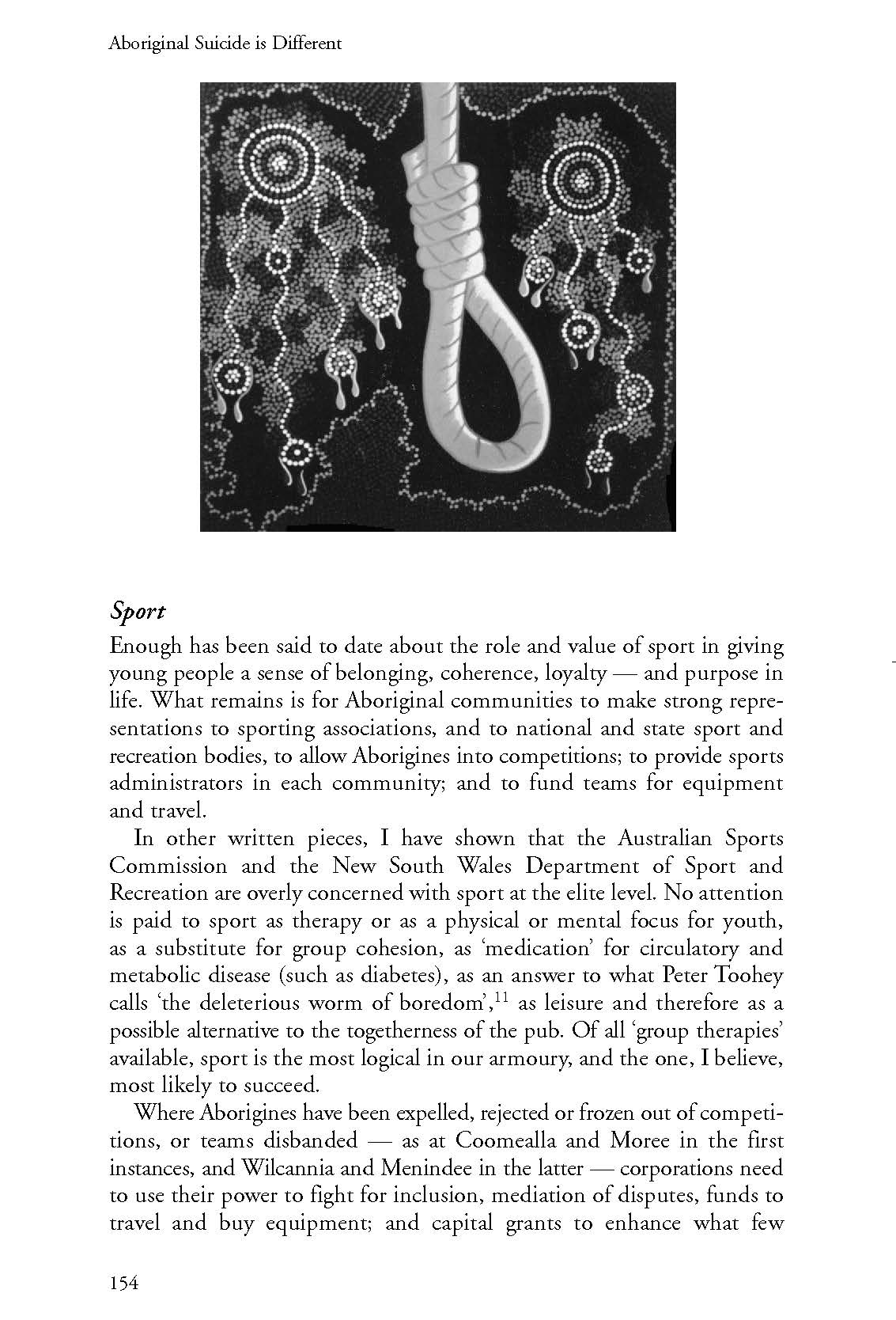 Aboriginal Suicide is Different -