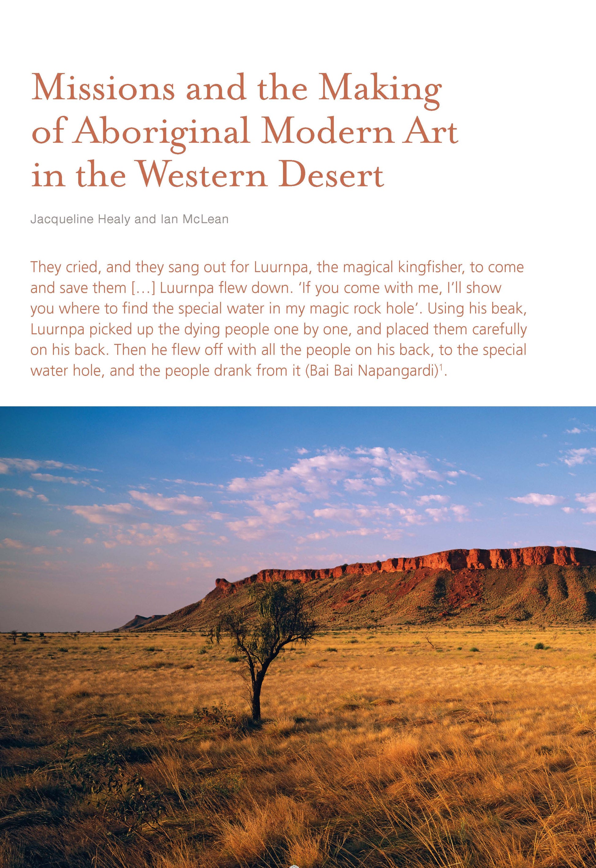 Australia: The Vatican Museums Indigenous Collection -