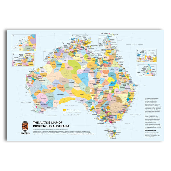 The AIATSIS Map of Indigenous Australia - A3 (Small) / Flat